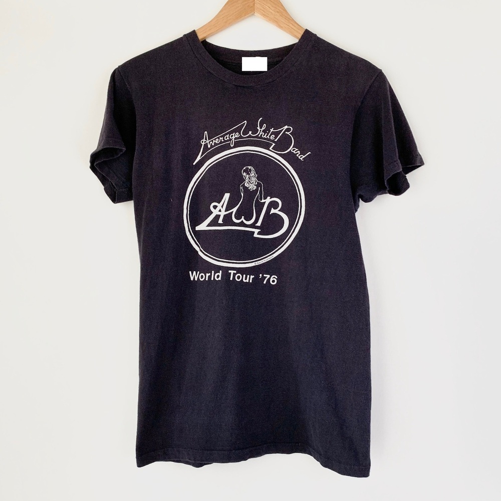 1976 Average White Band Tour Band Shirt 70s 1970s